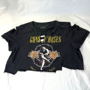 Guns N Roses Sweet Child O Mine T Shirt Crop Top Graphic Rock Grunge Style Large